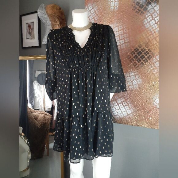 Zara Voluminous Chiffon Mini Dress - Picture 4 of 13